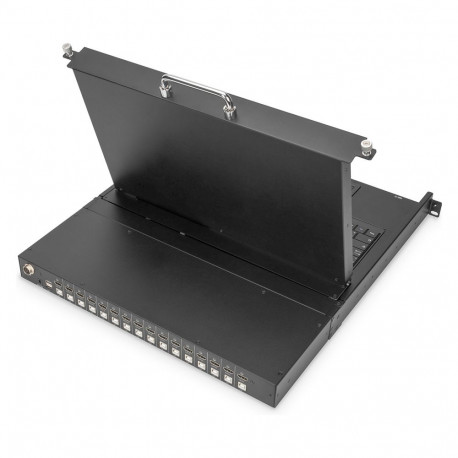 "DIGITUS Modulare Konsole 17""HD LCD,16-port HDMI KVM Deutsch"