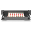 "DIGITUS CAT 6A, Klasse E Patch Panel, geschirmt, schwarz"