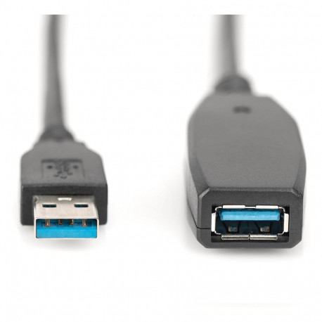 "DIGITUS USB 3.0 Aktives Verlängerungskabel 10m, sw"