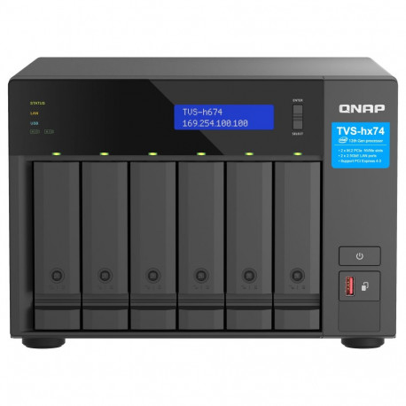 "QNAP TVS-h674T-i5-32G 6-Bay NAS Intel Core i5-12400 6-core/12-thread up to 4.4GHz"