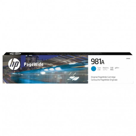 "HP 981A Cyan Original PageWide Cartridge"