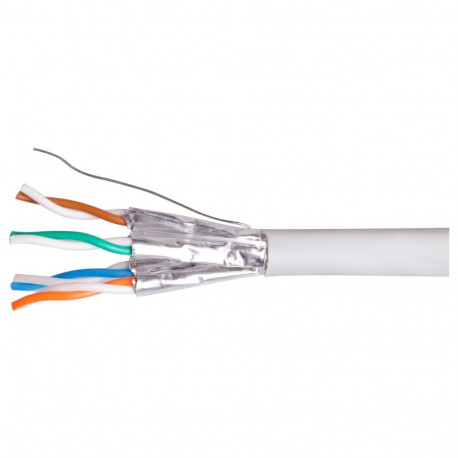 "Equip Instal.Kab Cat6 U/UTP 4P24 100.00m grau LSZH"