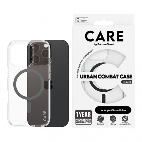 "CARE Case Flagship Black MagSAFE iPhone 16 Pro"