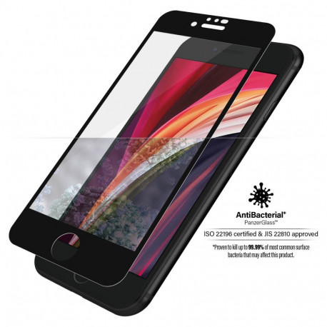 "PanzerGlass E2E f. iPhone 6/7/8/SE 2020/2022. CF. Black"