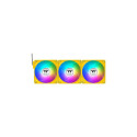 "140mm Thermaltake CT140 EX Reverse ARGB Sync PC Cooling Fan Bumblebee 3 Pack"