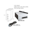"Club3D 4K Mini-Dockingst USB3 ->4xUSB3/HDMI/DVI/LAN silber"