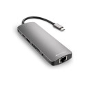 "Sharkoon USB 3.0 Type C Combo Adapter (dunkelgrau)"