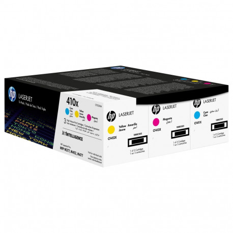 HP 410X originaal LaserJet toonerikassetid CF325XM tsüaan magenta kollane suure mahutavusega 3-pakk
