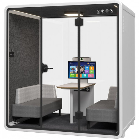 "Soundbox Office Pod SR-L (F6) 4 person white"