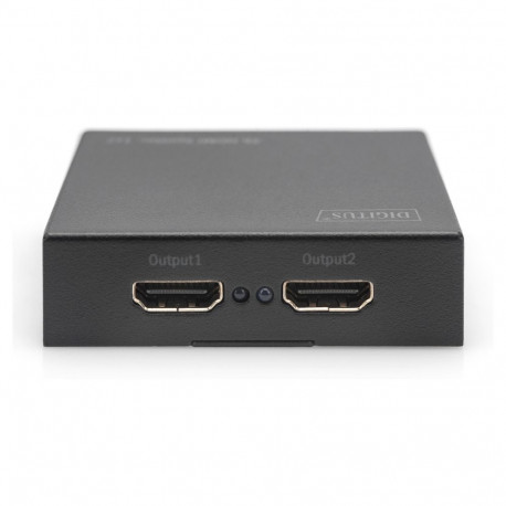 DIGITUS HDMI 1x2 4K must jagaja kuni 2 monitorile