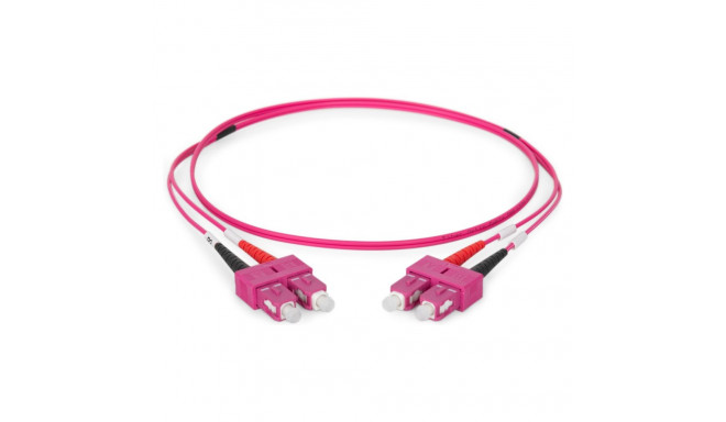 "DIGITUS LWL Patchkabel SC -> SC 1.00m Multimode Duplex OM4"