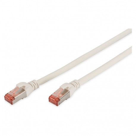"DIGITUS Patchkabel Cat6 S/FTP 2xRJ45 1.0m weiß Hebelschutz"