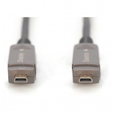 DIGITUS HDMI AOC hübriid-fiiberoptiline kaabel 4K eemaldatav 15m must