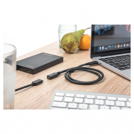 Digitus USB 2.0 C-C pikenduskaabel 2.0m, must