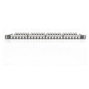 "DIGITUS Patchpanel 0,5HE 24-Port Modular geschirmt schwarz"