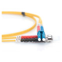 "DIGITUS LWL Patchkabel LC -> ST 2.00m Singlemode Duplex OS2"