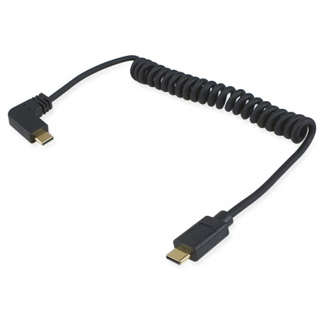 Equip nurgaühendusega USB-C 2.0 -> C kaabel 1.00m 3A 480Mbps must