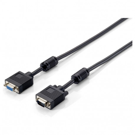 "Equip VGA Kabel Verl. HD15 St/Bu 1.00m 1920x1080/60Hz sw"