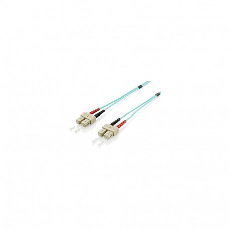 "Equip LWL Patchkabel SC->SC 3.00m Multimode Duplex OM3 turq Polybeutel"