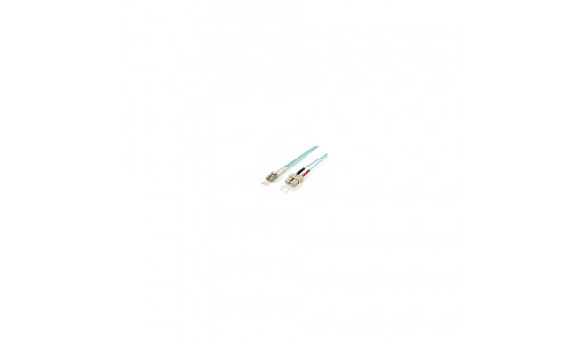"Equip LWL Patchkabel LC->SC 0.50m Multimode Duplex OM3 turq Polybeutel"