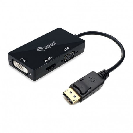 Equip DisplayPort -> HDMI/VGA/DVI adapter, must