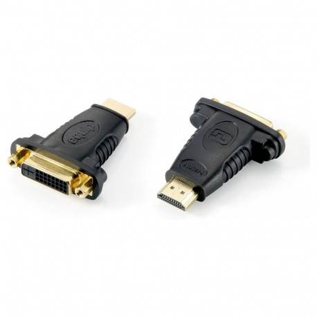 "Equip HDMI Adapter A-DVI(24+1) St/Bu 1920x1080/60HZ sw Polybeutel"