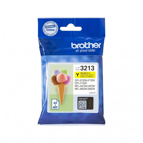 Brother LC-3213Y kollane tint kuni 400 lehekülge ISO/IEC 24711