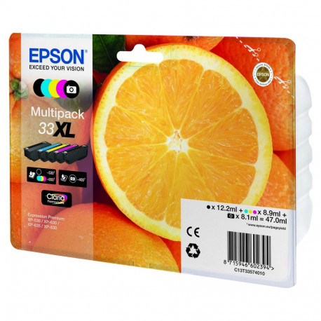 Epson 33XL C13T33574011 5-ne tindikomplekt (BKMCY/foto-must) kuni 650 lehekülge