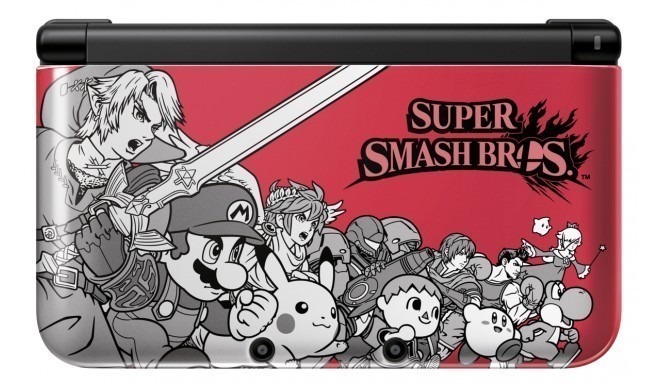 Nintendo 3DS XL red Super Smash Bros.
