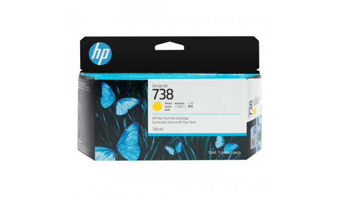 HP 738 130-ml kollane DesignJet tindikassett