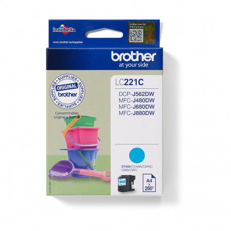 Brother LC221C tsüaan