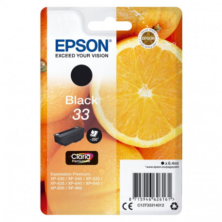 "Epson Tinte 4LB Singlepack Black 33 Claria Premium Ink"