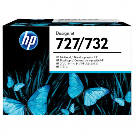 HP 727 originaal must ja värviline prindipea, standardmaht, 1 pakk