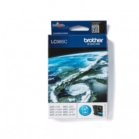 "Brother Tinte LC-985C Cyan bis zu 260 Seiten nach ISO/IEC 24711"