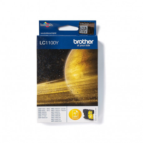 "Brother Tinte LC-1100Y Gelb bis zu 325 Seiten nach ISO/IEC 24711"