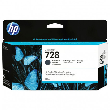 "HP 728 130-ml Matte Black DesignJet Ink Cartridge"