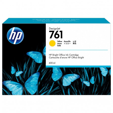 HP 761 kollane originaaltint, standardmaht, 400ml, 1-pakk
