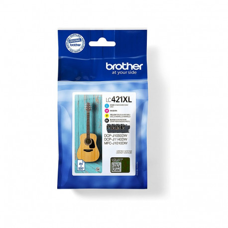 "Brother 4-pack of Black Cyan Magenta and Yellow 500-page high capacity ink cartridges for DCP-J1050