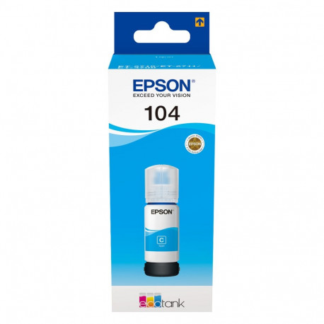 "Epson Tinte 104 EcoTank C13T00P240 Cyan bis zu 7.500 Seiten"