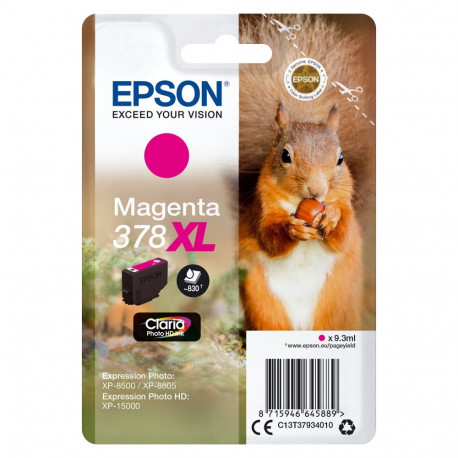 "Epson Tinte 378XL C13T37934010 Magenta bis zu 830 Seiten"