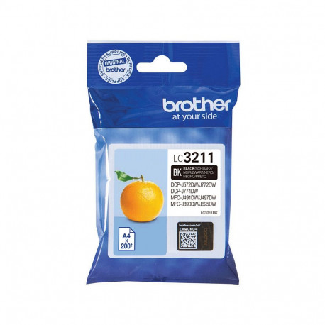 Brother LC-3211BK must tint kuni 200 lehekülge vastavalt ISO/IEC 24711