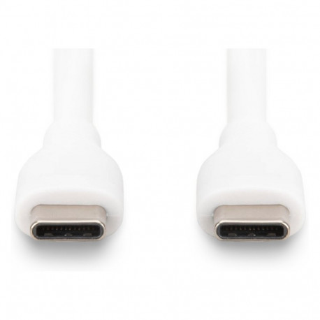 DIGITUS USB 2.0 C-C silikoonkaabel 0,5m valge