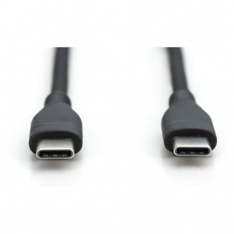 "DIGITUS USB 2.0 Kabel Typ C -C Silikon St/St 0,5m schwarz"