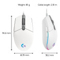 "Logitech G203 Lightsync Gaming Mouse white"