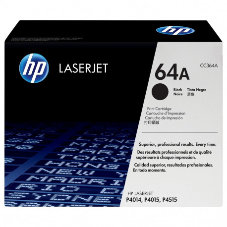 HP 64A originaal LaserJet toonerkassett CC364A must standardmaht 10.000 lehte 1-pakk Smart Printing 