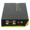 "KVM Switch 4-Fach | VGA + 2xUSB + Audio LevelOne"