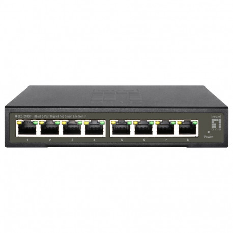 "Switch 8x GE GES-2108P Hilbert 112W 8xPoE+"