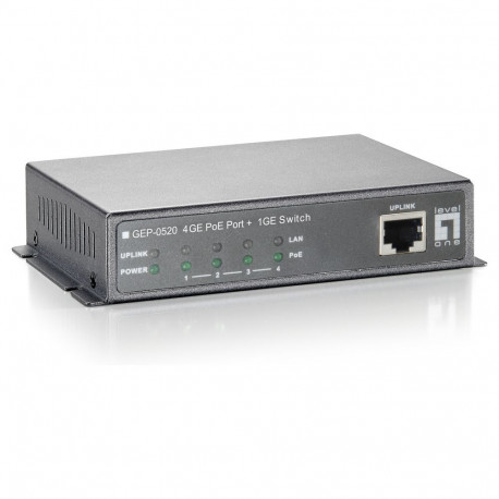 "Switch 5x GE GEP-0520 61.6W 4xPoE+"