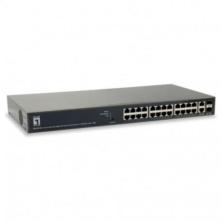 Kommutaator 26x GE GEP-2651 2xGSFP 19" 185W 24xPoE+
