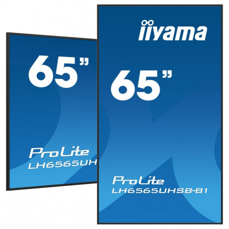 "165cm/65"" (3840x2160) iiyama ProLite LH6565UHSB-B1 16:9 4K UHD IPS Touch 8ms 60Hz 24/7 2xHDMI DP L